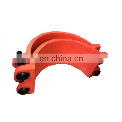 Ductile cast iron saddle key clamp with screws for PVC PE PPR pipe water outer reducing threaded tubes