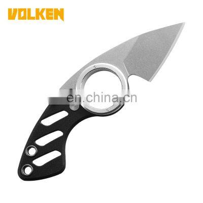 EDC Self-Defense Knife Mini G10 Handle Outdoor Folding Steel Ring Camping Knife Keyring Gift Customized