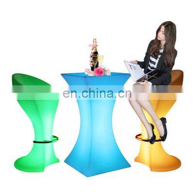 Bar and Lounge Furniture Solar Lights Garden Furniture Tables and Chairs for Events LED Bar Tables