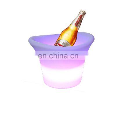 Plastic waterproof color changing Illuminated  KTV/ Nightclub Portable Party Use Led Rechargeable Cooler LED ice bucket