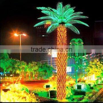 the waterproof artificial led palm tree artificial outdoor lighted palm tree