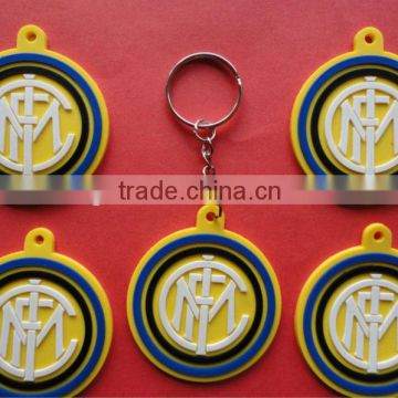 customized jorden keychain, debossed logo silicone keychain for promotion