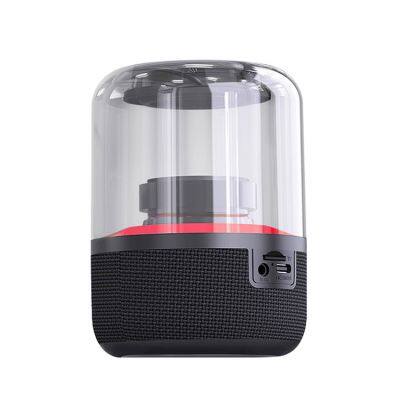 2024 Factory OEM Wireless Speaker RGB LED Light Bluetooth Speakers Outdoor Use Fabric Portable Speakers photo-5