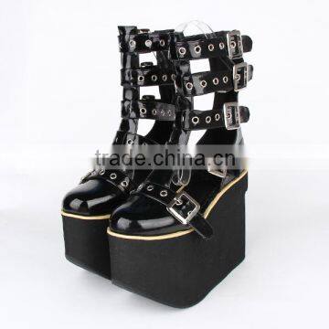 fashion Punk Boots/ lolita shoes with metal buckle