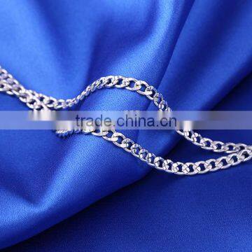 Yiwu Wholesale Fashion Rhodium Plated Different Types Curb Chain Of Necklace photo-5