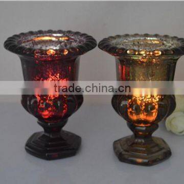 wedding centerpiece of glass vase murano hand blown