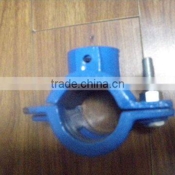 Ductile iron Saddle Clamp for PVC/PE pipes