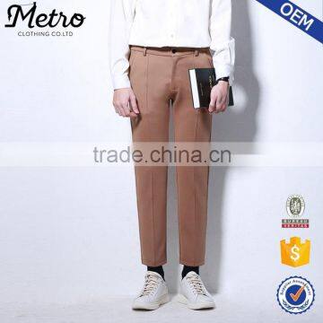 Hot sales brand casual man slim fit pants khaki cotton pants