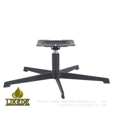 New Matt Black Five-Star Aluminum Chair Base Swivel Furniture Legs for Chairs