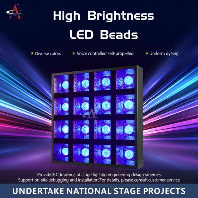 JZ1620L Factory Wholesale 4x4 Matrix Light 16x20W Full Color 4in1 LED Lighting Manufacturer Stage Effect Light photo-5