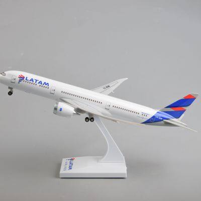 With light plane model 30cm B787 LATAM