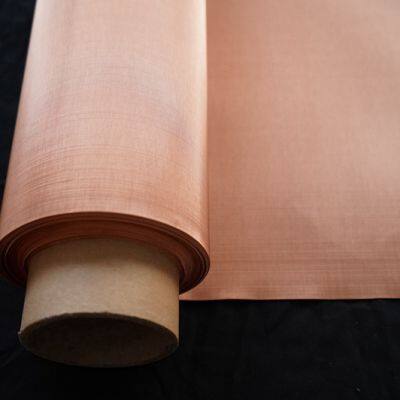 Red Copper Wire Mesh/cloth High Quality Electronic Signal Shielding Copper Wire Filter Mesh Stock Supply