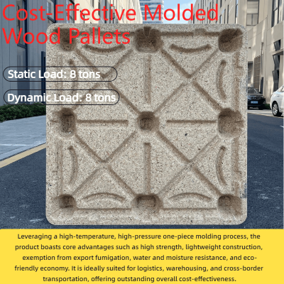 Eco-friendly, Recyclable Molded Wood Pallets — Compliant with European and American Standards — Hassle-Free Export