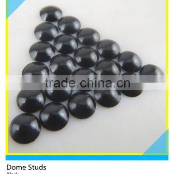 Black Aluminum Material Dome Studs Hotfix Metal Half Round Studs