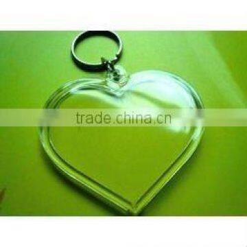 Heart Shaped Acrylic Keychain Blanks