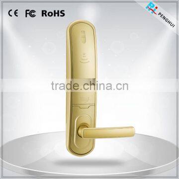 Zinc Alloy digital hotel rfid door lock with hotel door lock system