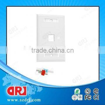 cat5e single port rj45 faceplate