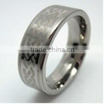 grey tungsten carbide finger rings