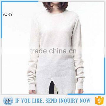 o neck women knitting patterns bat sleeve sweater with high quality