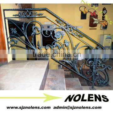 Beautiful Indoor Wrought Iron Stair Railings Design