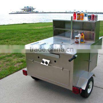 High Quality hot dog cart- food cart-hot dog trailer for sale(manufacturer)