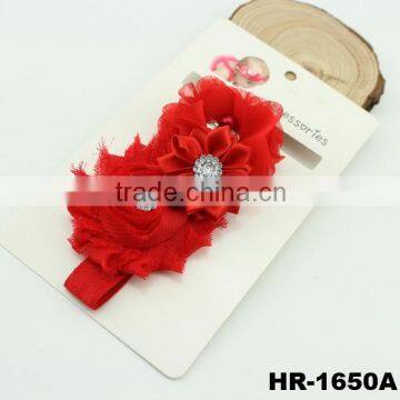 Fashion handmade knit crochet flower headband elastic headband baby headband