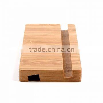 Eco-friendly Bamboo Mobile Phone Holder Display Stand for Cellphone