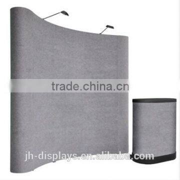 Grey Trade Show Exhibition Fabric Pop up Display 3*3 3*4