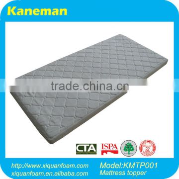 Roll up memory foam mattress topper