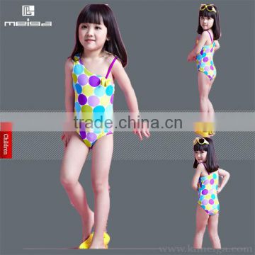 Child printed child beach on piece swimwear for girls