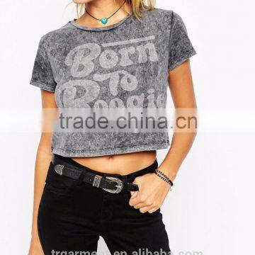 Boogie print cotton women top design clothes for lady apparel wholesaler