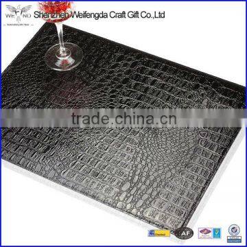 Fancy design Crocodile Skin Faux Leather Table Mat