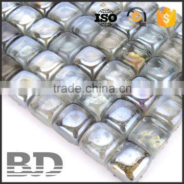25 x 25 x 18 mm Wavy New Shape Water Jet Glass Mosaic Tile