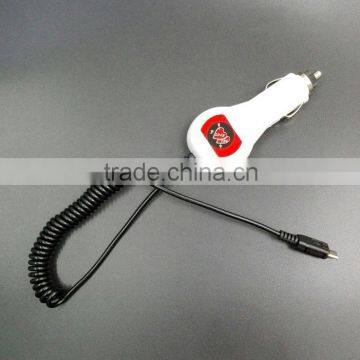 New heart shape car charger for phone with flexible cable