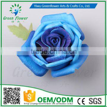 2016 Wholesale MulticolorLuxury Latex PU Artificial Flowers Diamond Rose Head Real Touch Bouquet Wedding Bridal Decor photo-5