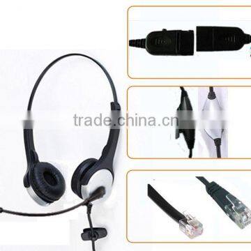 Binaural Call Center telephone Headset for contact center