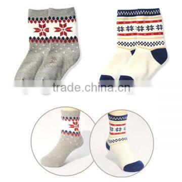 Children crew funny knitted christmas socks