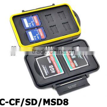 JJC MC-SD8 Rugged Waterproof Memory Card Case (8x SD/SDHC Cards)