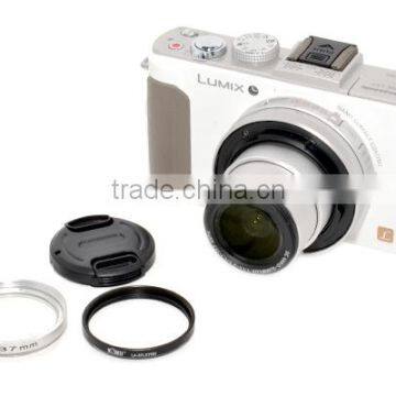 Kiwifotos Lens adapter tube LA-37LX7(B) provides 37mm filter mount for Panasonic DMC-LX7 Digital Camera