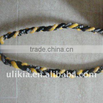 2012 Hot selling 3 ropes titanium necklace