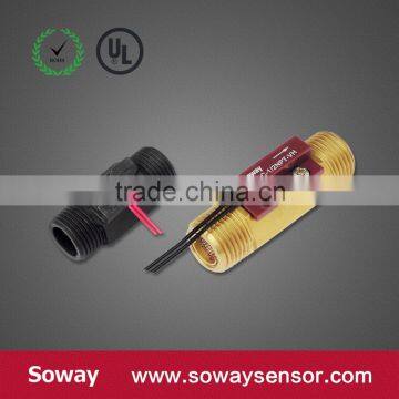 Black Plastic Type G1/2 BSP Outer Thread Water Flow Sensor photo-3