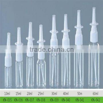 5ml/10ml/15ml/20ml /30ml/50ml PET/PE Nasal Spray Bottle with Pump