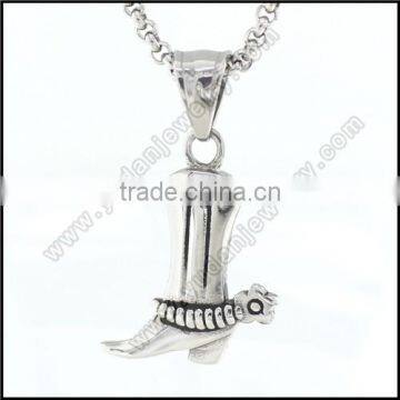 stainless steel shoe pendant for girl