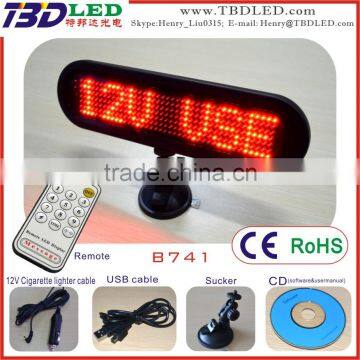 Factory price top quality wireless control led car message sign with CE,ROHS