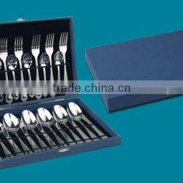 America style Mirror Polish Stainless Steel 24pcs tableware set