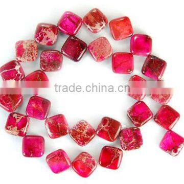 Wholesale gemstone imperial jasper diamond jewelry beads