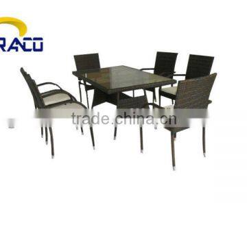 Granco KAL517 outdoor furniture wicker dining set