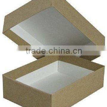 cheap custom kraft paper packaged box with lid from china supplier