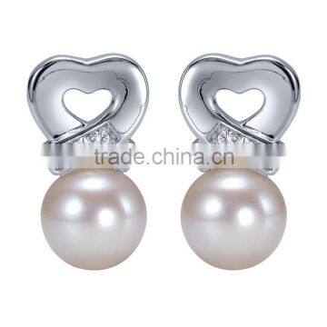 New arrival design fashion women small studs pearl earring