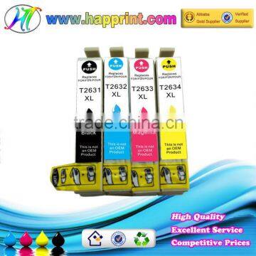 Printer ink cartridge for Epson T2621XL T2631XL T2632XL T2633XL T2634XL refillable ink cartridge for Epson XP-600